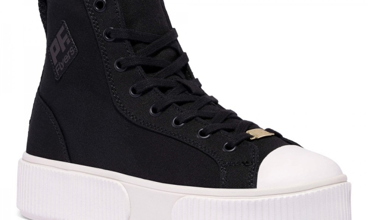 Black Allston Hi Top | Unisex Canvas Sneaker - Click Image to Close