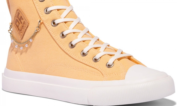 Solar Flare All American Hi Top | Unisex Canvas Sneaker - Click Image to Close