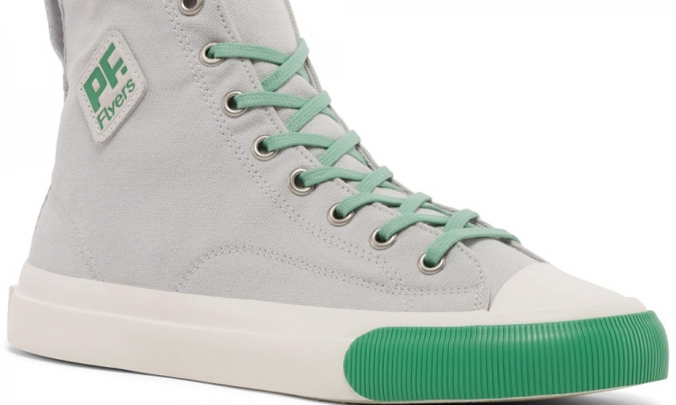 Good Grey All American Hi Top | Unisex Canvas Sneaker - Click Image to Close