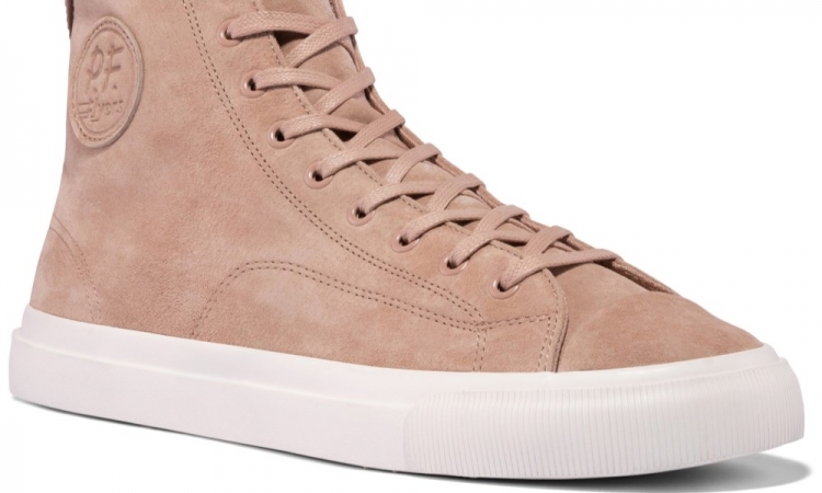 Blush All American Hi Top | Unisex Suede Sneaker - Click Image to Close