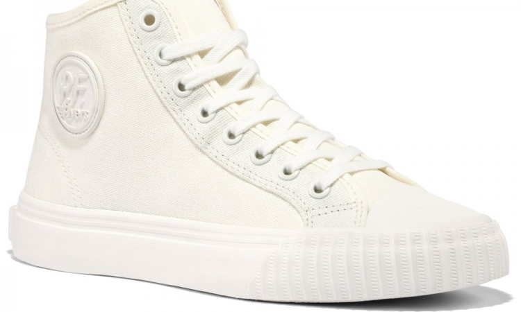 Sea Salt Center Hi Top | Unisex Canvas Sneaker - Click Image to Close