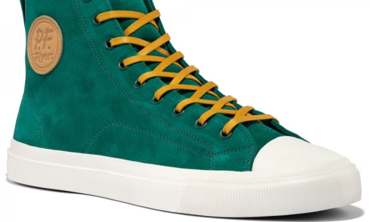 Aventurine Premium Suede All American Hi Top | Unisex Suede Sneaker - Click Image to Close